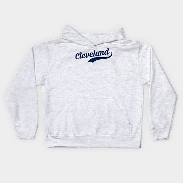 Cleveland baseball Kids Hoodie by Sloop